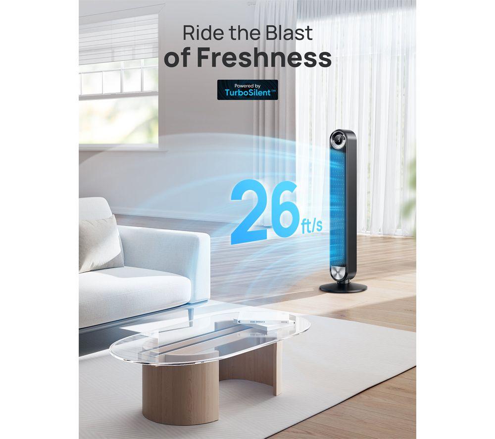 DREO Cruiser Pro T2 Ventilador de torre inteligente - Negro
