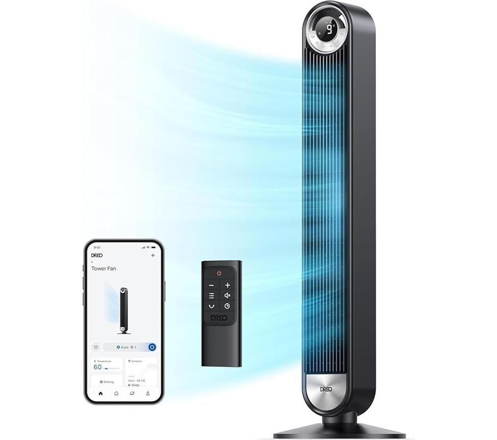 DREO Cruiser Pro T2 Ventilador de torre inteligente - Negro