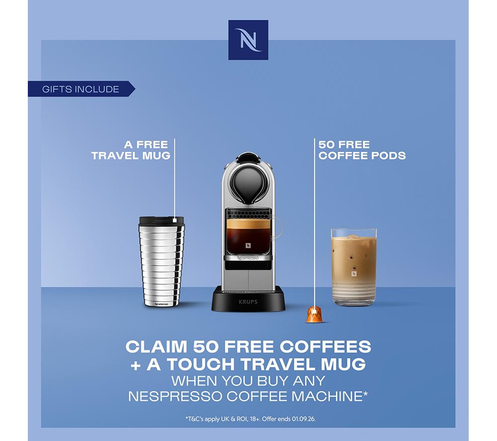 NESPRESSO by Krups Citiz XN741B40 Kaffeemaschine - Silber