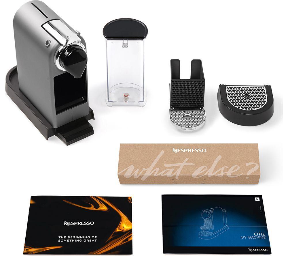 Cafetera Nespresso Citiz XN741B40 de Krups - Plata