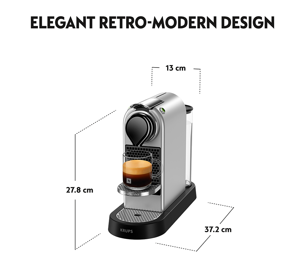 NESPRESSO by Krups Citiz XN741B40 Kaffeemaschine - Silber