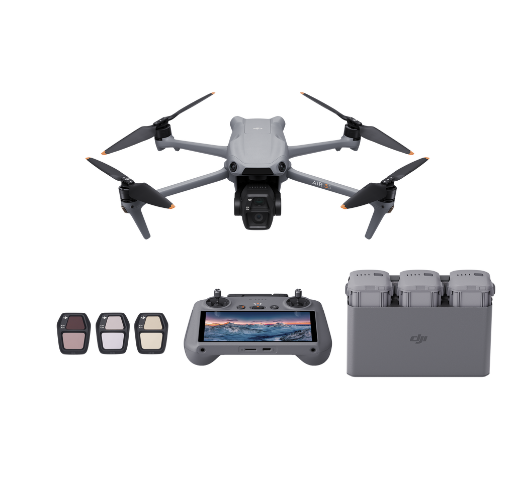 DJI Air 3S Drone Fly More Combo with RC 2 Remote Controller - Grey