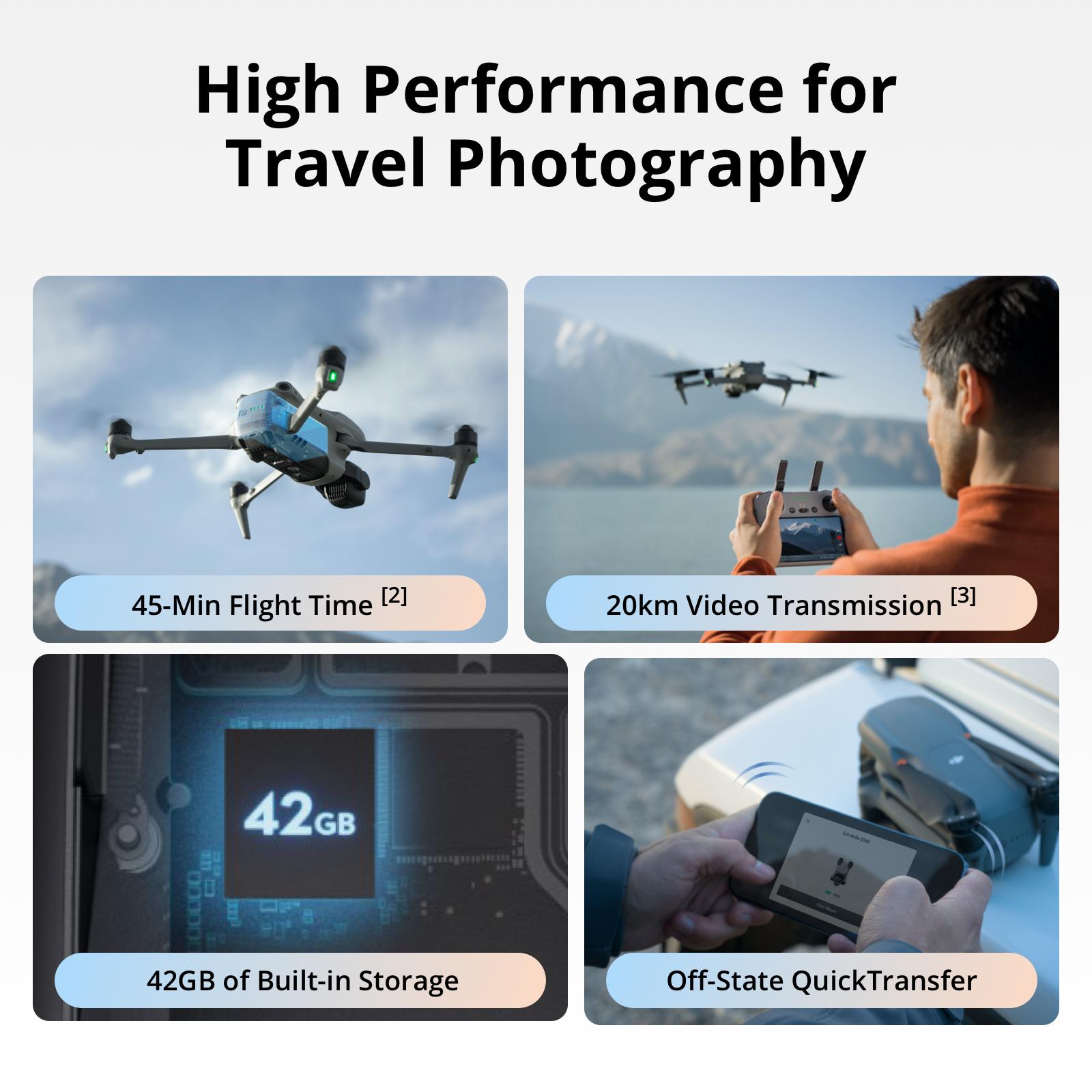 DJI Air 3S Drone Fly More Combo with RC 2 Remote Controller - Grey