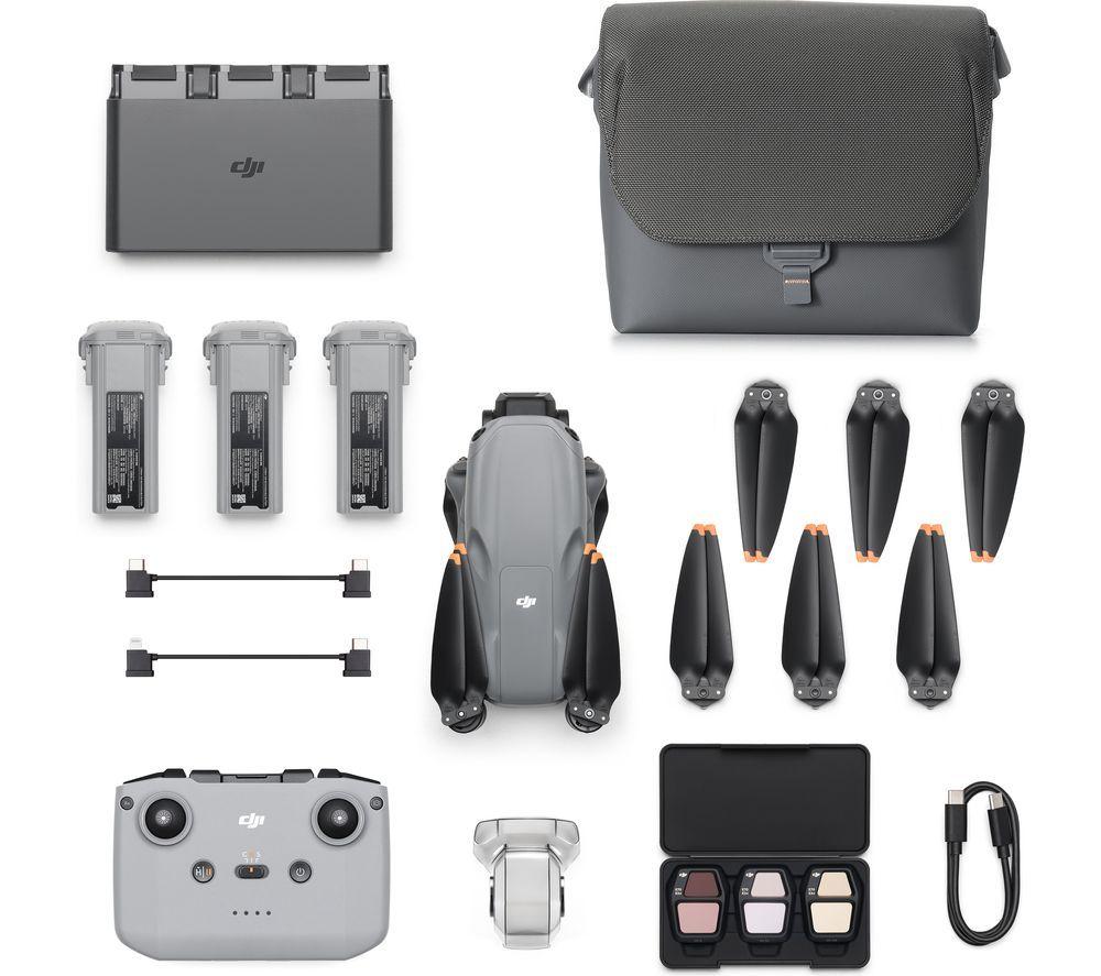 DJI Air 3S Drone Fly More Combo with RC-N3 Remote Controller - Grey