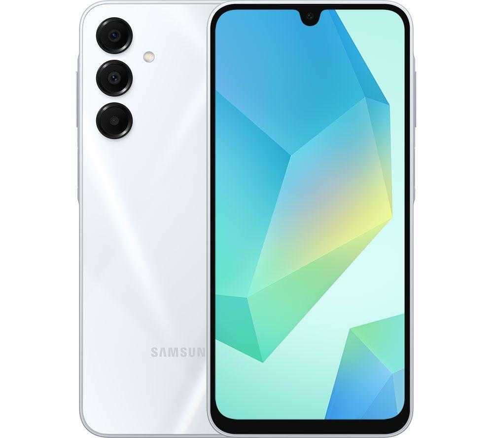 SAMSUNG Galaxy A16 (128 GB, Silver) & SmartTag2 Bundle