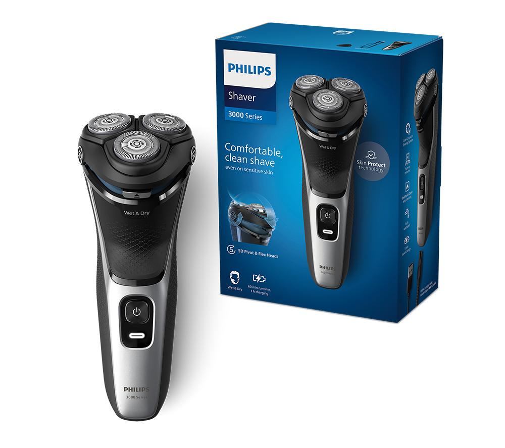 PHILIPS Series 3000 S3143/00 Wet & Dry Rotary Shaver - Silver