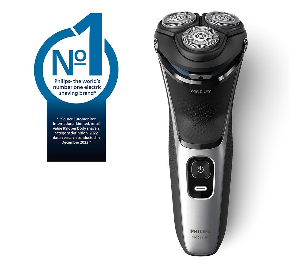 PHILIPS Series 3000 S3143/00 Wet & Dry Rotary Shaver - Silver
