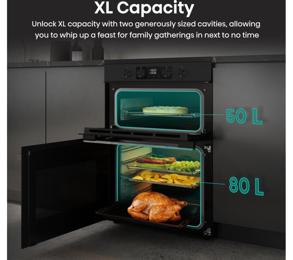 Cocina de inducción eléctrica HISENSE Hi6 Max 80/50L HDCEIT6C20B de 60 cm - Negra