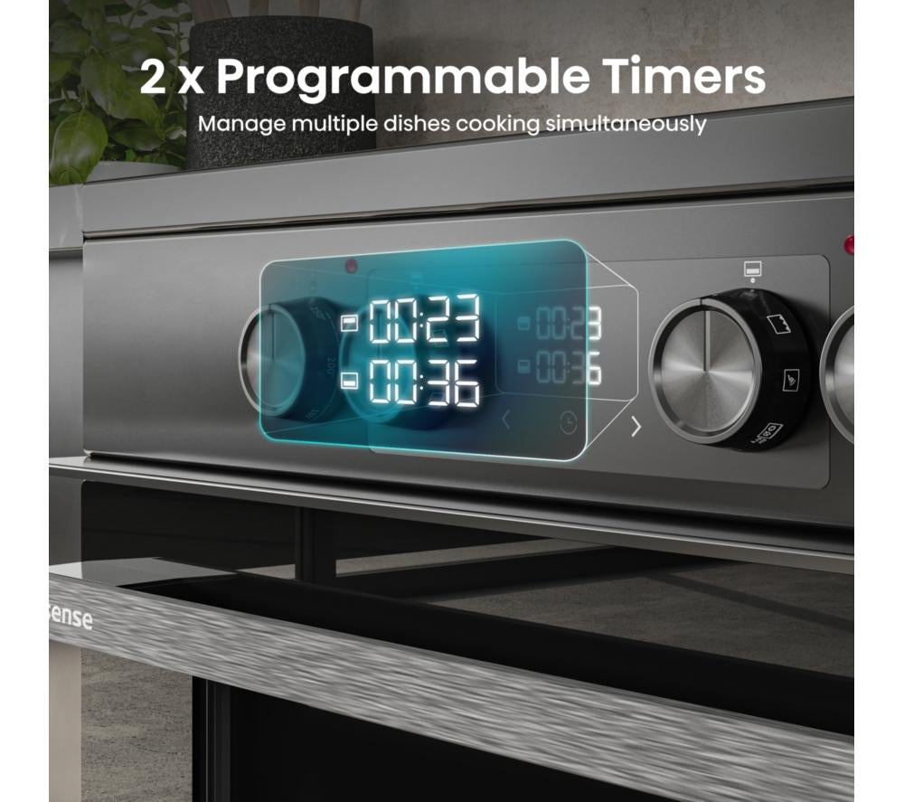 Cocina de inducción eléctrica HISENSE Hi6 Max 80/50L HDCEIT6C20B de 60 cm - Negra