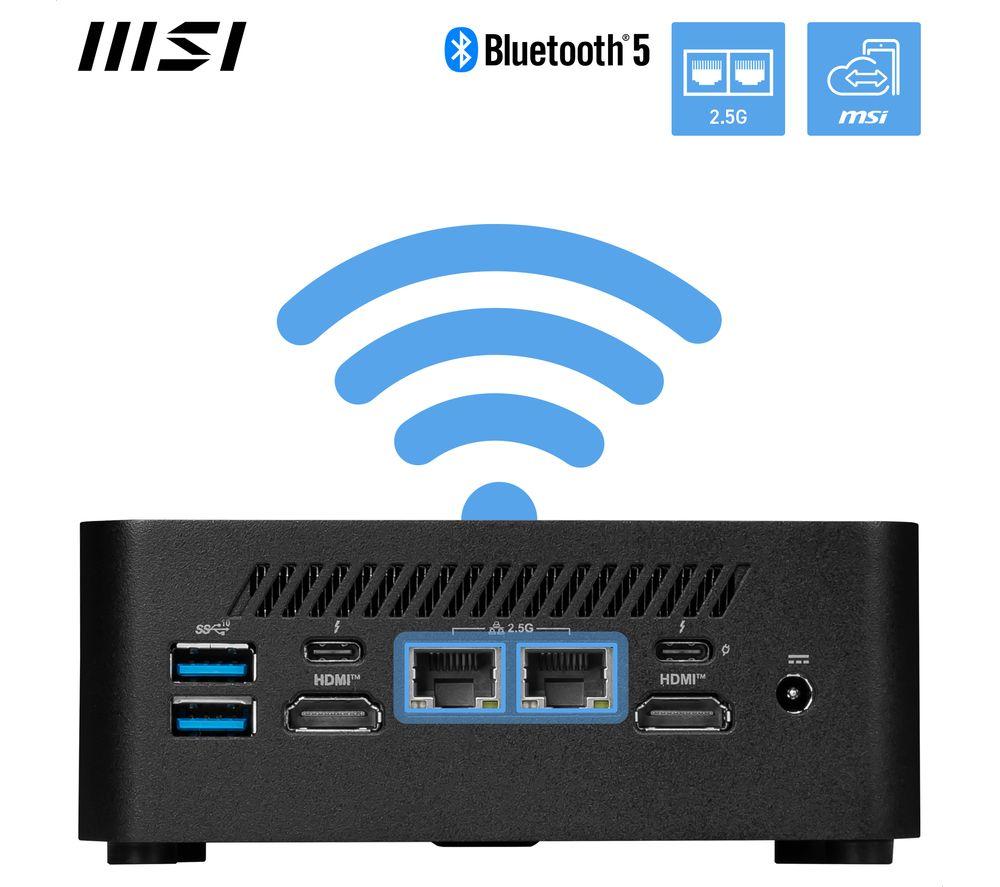 MSI Cubi NUC 1M Mini Desktop PC - Intel® Core™ 3, 512 GB SSD, Black