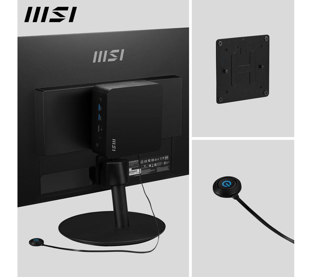 MSI Cubi NUC 1M Mini Desktop PC - Intel® Core™ 3, 512 GB SSD, Black
