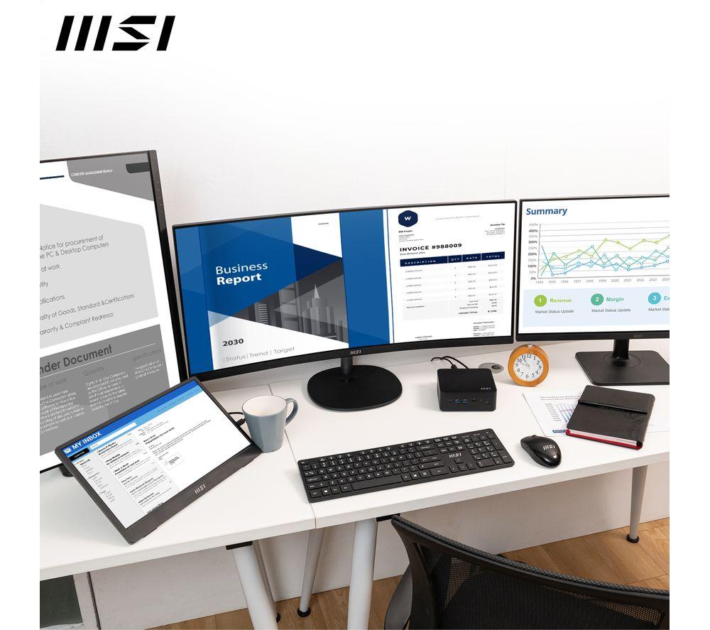 MSI Cubi NUC 1M Mini Desktop PC - Intel® Core™ 3, 512 GB SSD, Black