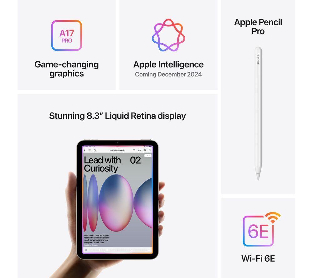 APPLE 8.3" iPad mini (2024) - 512 GB, Starlight