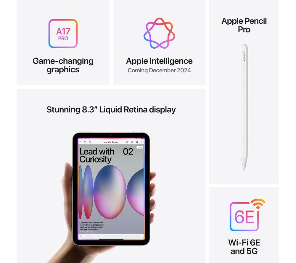 APPLE 8.3" iPad mini Cellular (2024) - 512 GB, Blue