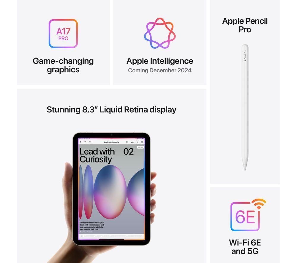 APPLE 8.3" iPad mini Cellular (2024) - 512 GB, Purple