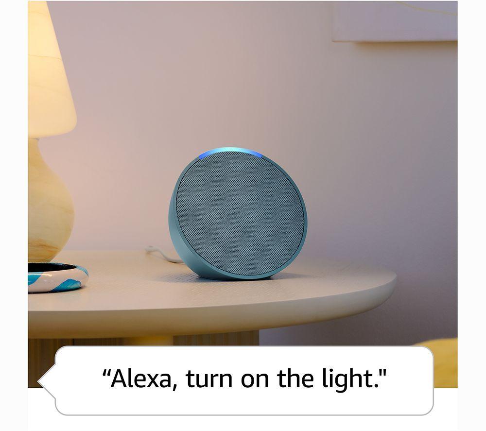AMAZON Battery Video Doorbell Plus & Echo Pop (1st Gen, Charcoal) Smart Speaker with Alexa Bundle