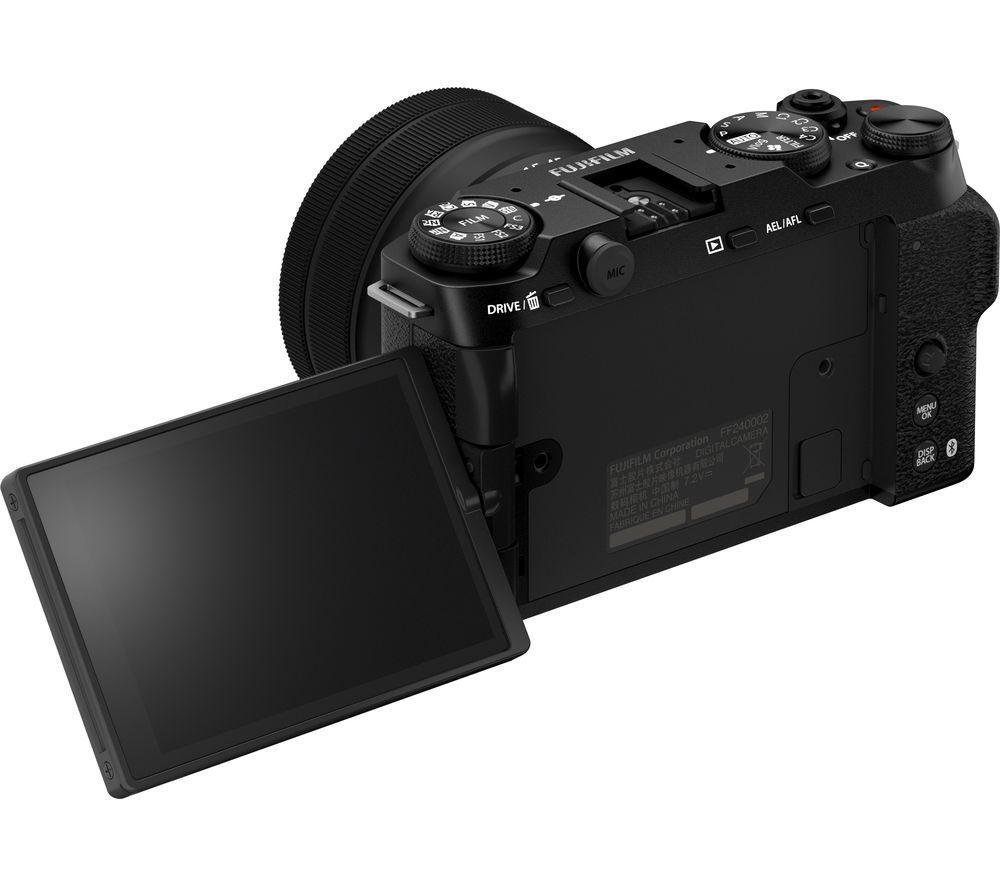 FUJIFILM X-M5 Mirrorless Camera with FUJINON XC 15-45 mm f/3.5-5.6 OIS PZ Lens - Black