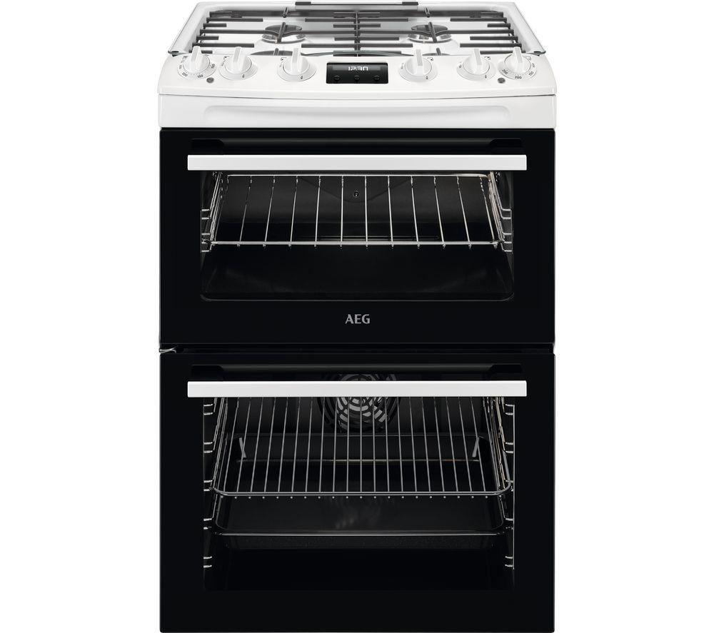 AEG 5000 SurroundCook CKX6540ACW 60 cm Dual Fuel Cooker - White