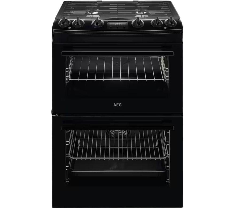 AEG 5000 SurroundCook CKX6540ACB 60 cm Dual Fuel Cooker - Black