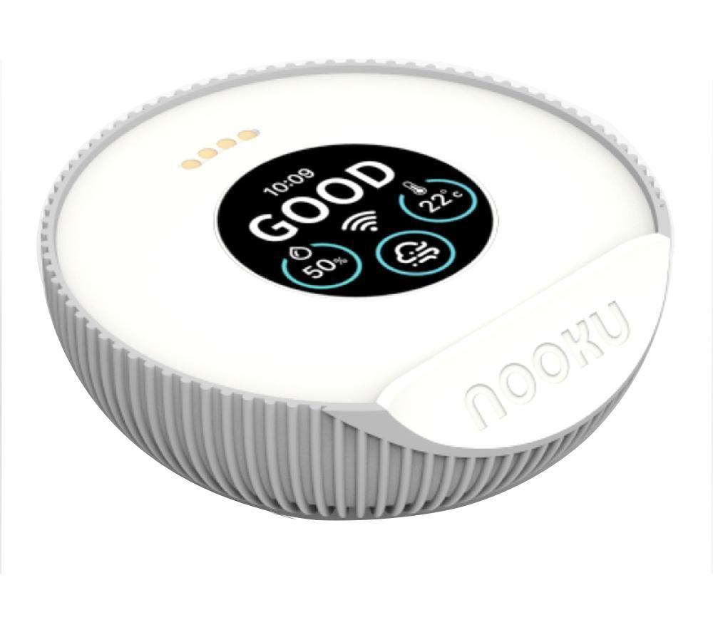 NOOKU Mini Smart Indoor Air Quality Monitor - White
