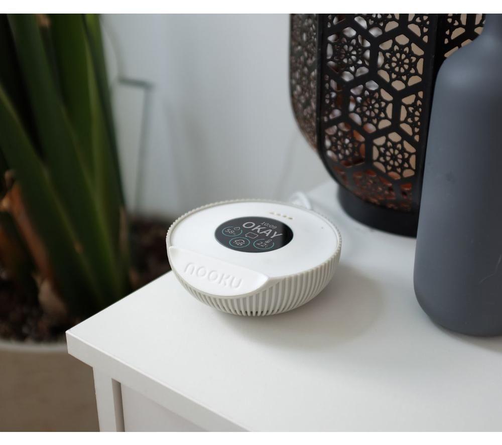 NOOKU Mini Smart Indoor Air Quality Monitor - White