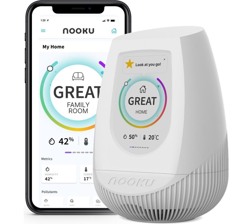 NOOKU Fusion Smarter Luftqualitätssensor – Weiß
