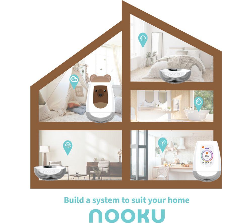 NOOKU Multi Smart Indoor-Luftqualitätsmonitor – Weiß