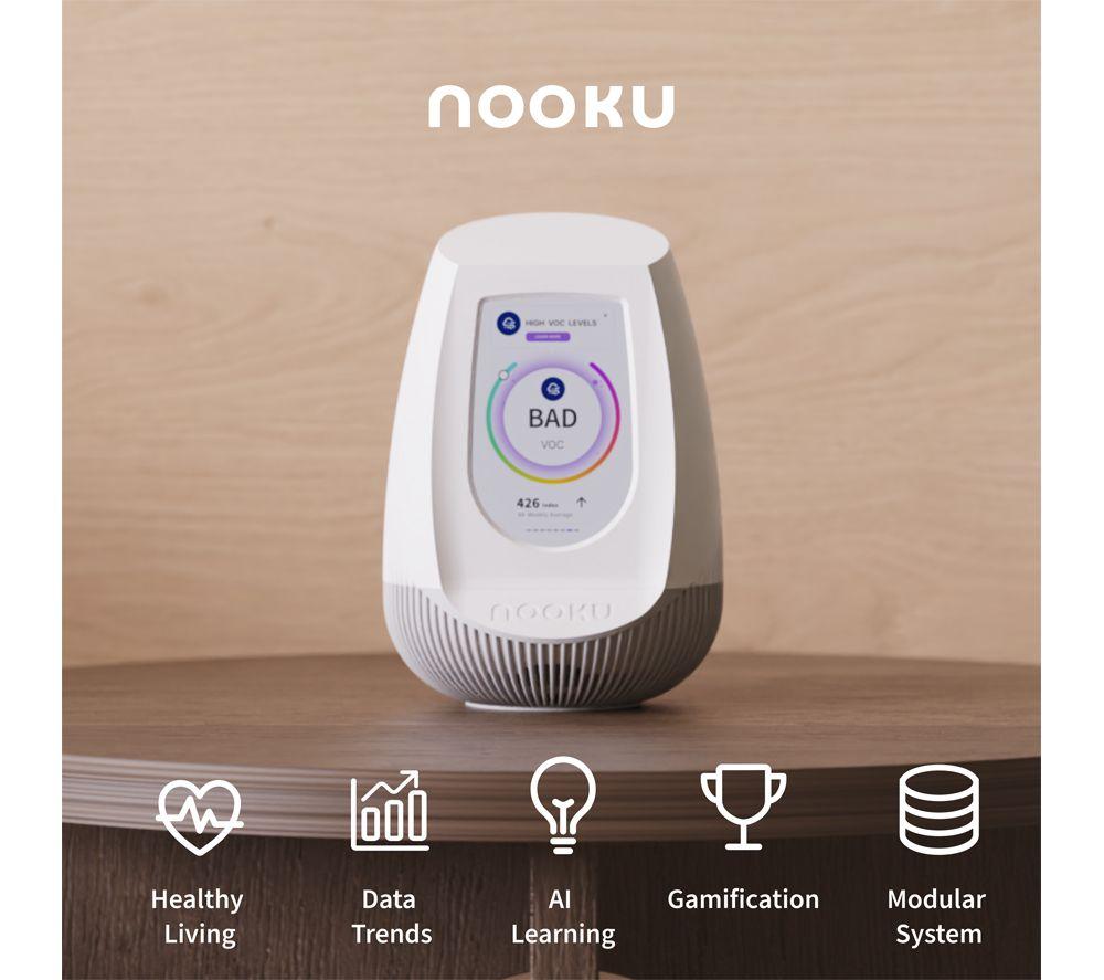 NOOKU Multi Smart Indoor Air Quality Monitor - White