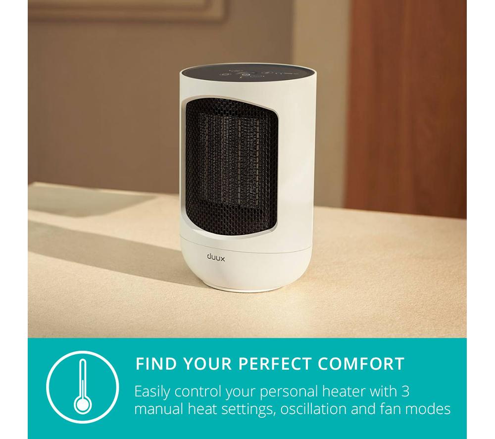 DUUX Zone DXCH43UK Hot & Cool Personal Fan Heater - White