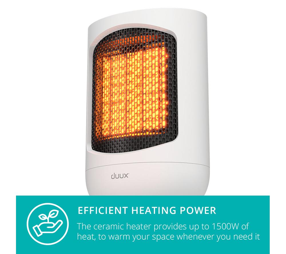 DUUX Zone DXCH43UK Hot & Cool Personal Fan Heater - White