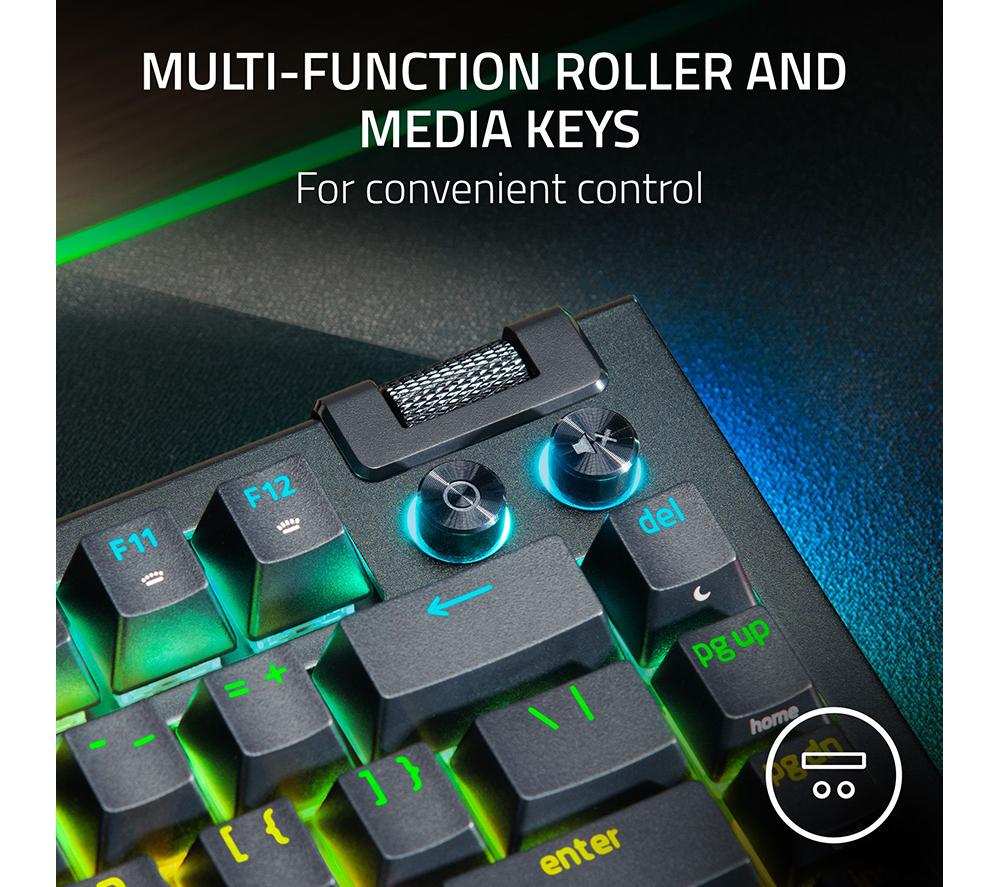 RAZER BlackWidow V4 Pro 75% Mechanical Gaming Keyboard - Black, US Layout