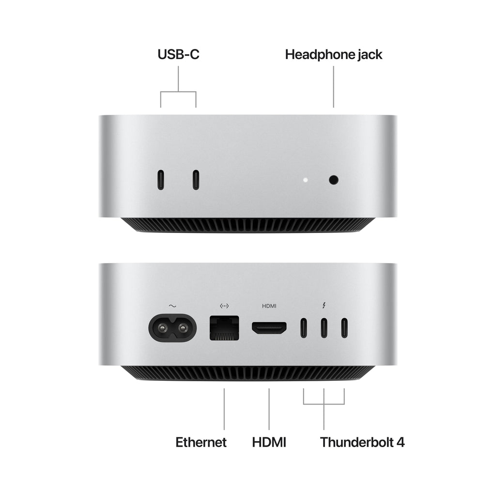 APPLE Mac mini (2024) - M4, 512 GB SSD, RAM 24 GB Silver