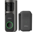 IMOU 2S 2K Quad HD Video Doorbell with Chime - Black