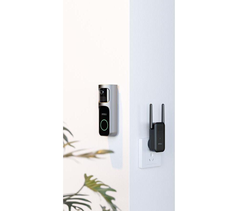 IMOU 2S 2K Quad HD Video Doorbell with Chime - Black