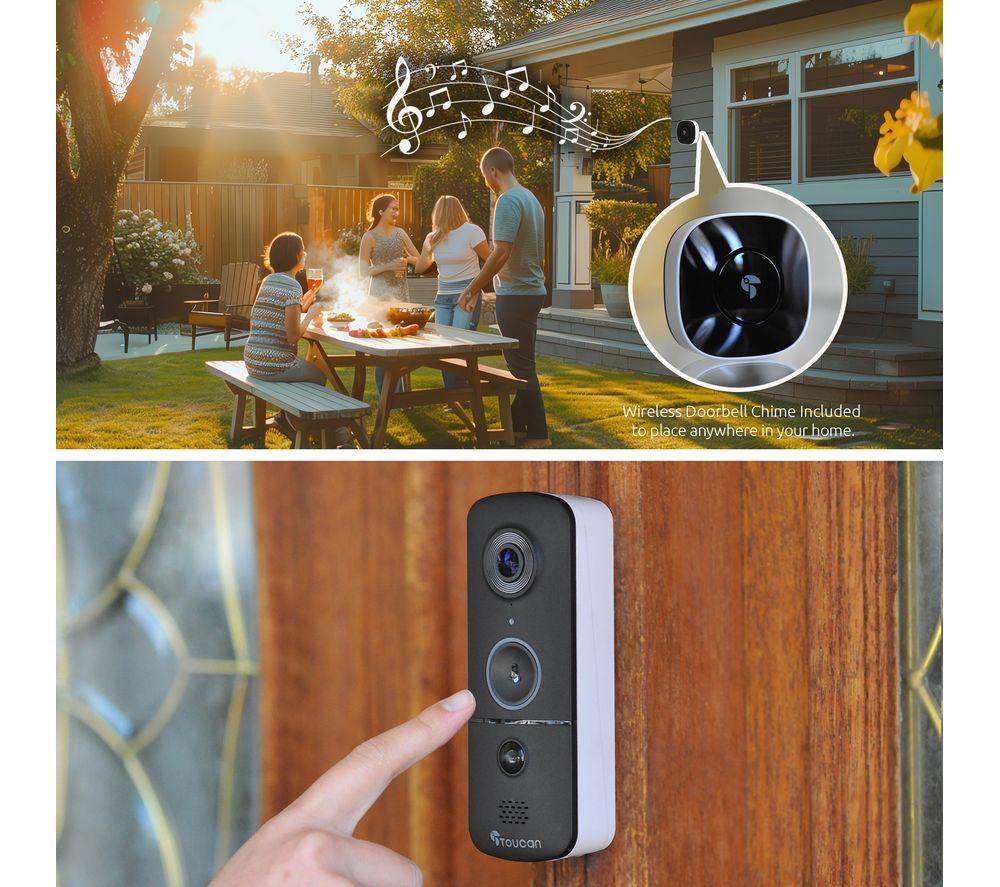 TOUCAN V3 1296p WLAN Video-Türklingel & Gong