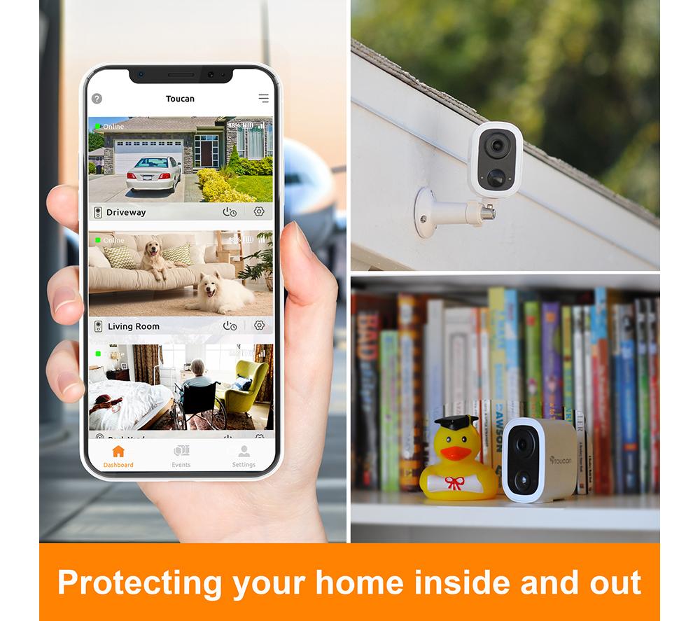 TOUCAN Quad HD Wireless Security Camera S4 - White
