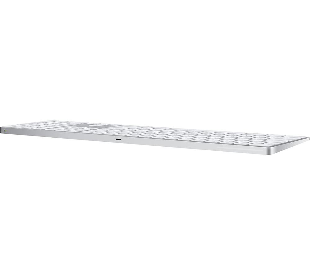 Teclado inalámbrico Apple Magic con Touch ID y teclado numérico - Blanco