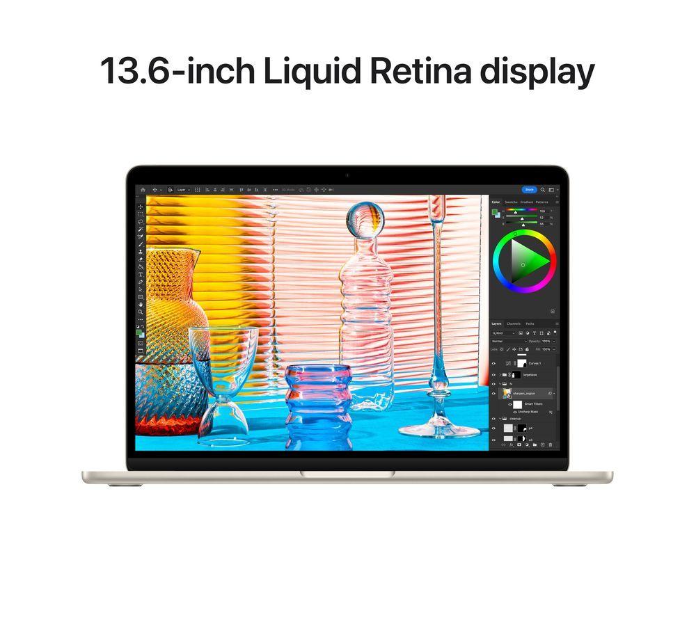 APPLE MacBook Air 13.6" (2022) - M2, 256 GB SSD, color estrella