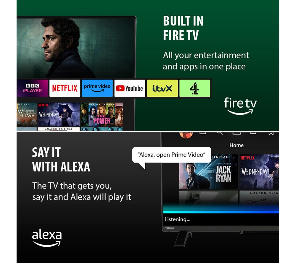 TOSHIBA Fire TV 40LF2F53DB 40" Smart Full HD HDR LED TV with Amazon Alexa