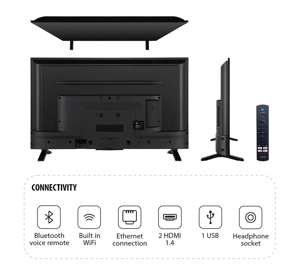 TOSHIBA Fire TV 40LF2F53DB 40" Smart Full HD HDR LED TV with Amazon Alexa