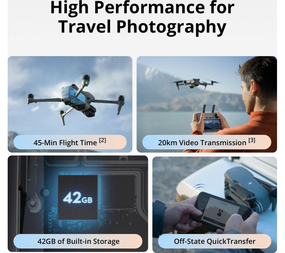 DJI Air 3S Drone with RC-N3 Remote Controller - Grey