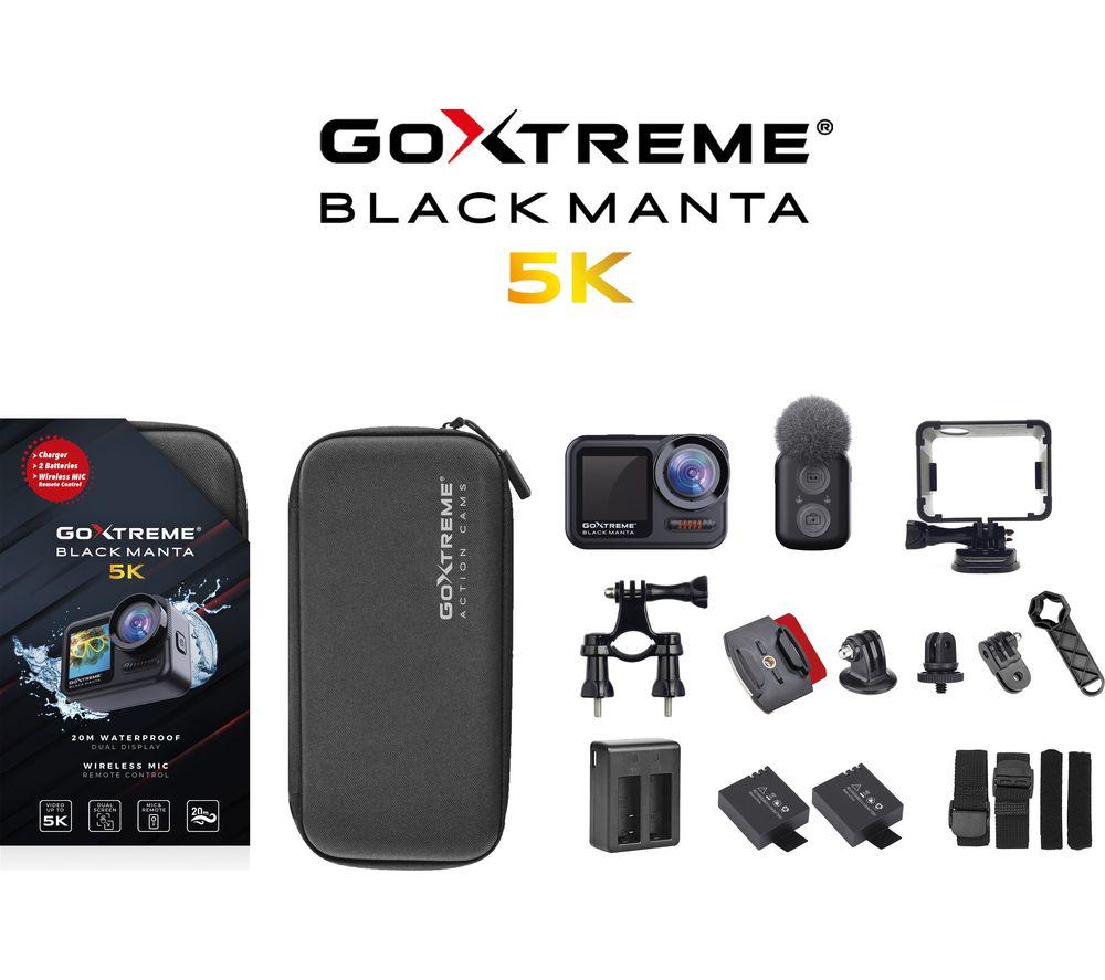 Cámara de acción GoXtreme Black Manta 5K de EASYPIX - Negra
