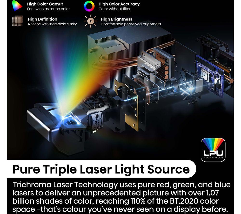 Proyector de TV láser HISENSE PX3TUK Smart 4K Ultra HD
