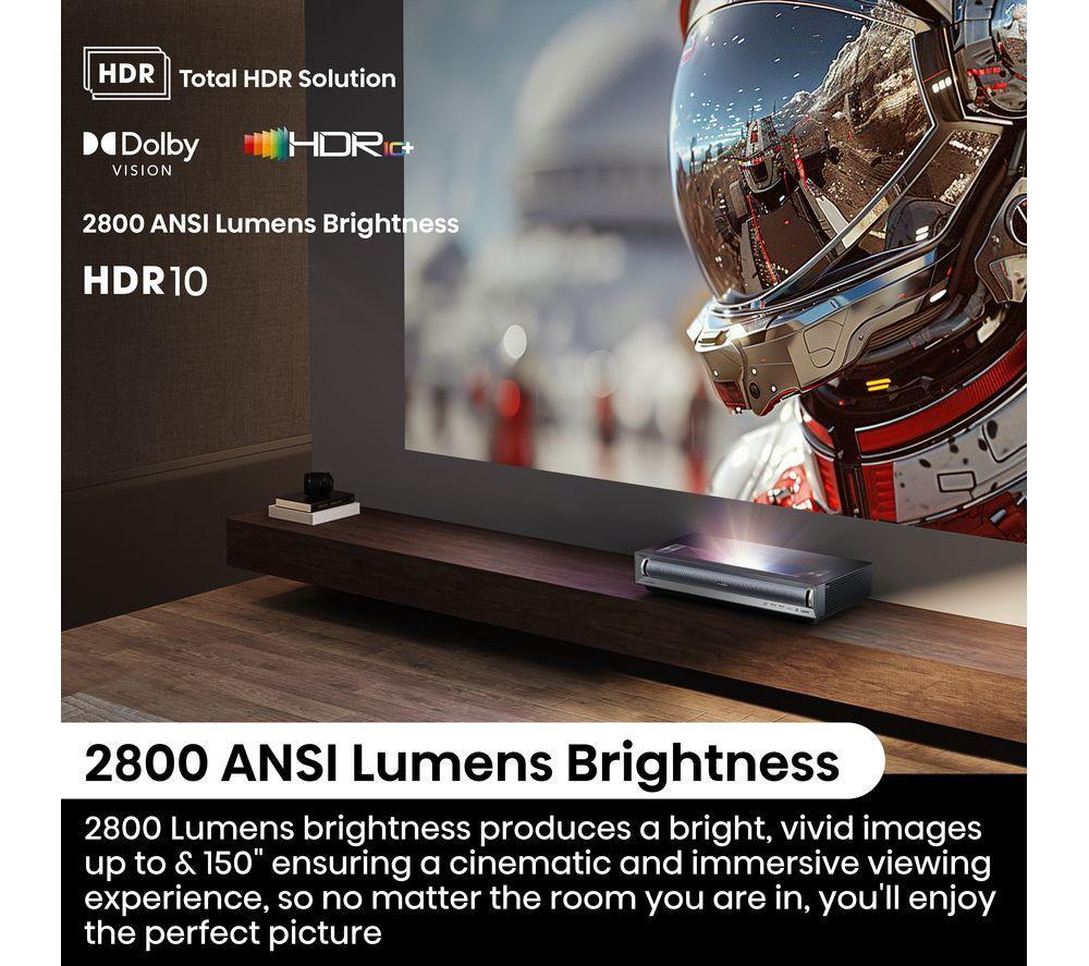 Proyector de TV láser HISENSE PX3TUK Smart 4K Ultra HD