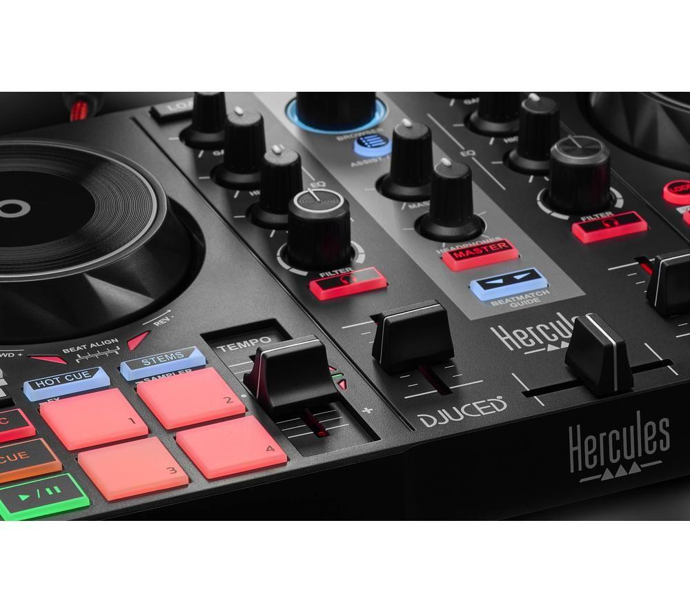Kit de aprendizaje de control de audio HERCULES DJControl Inpulse 200 MK2 - Negro