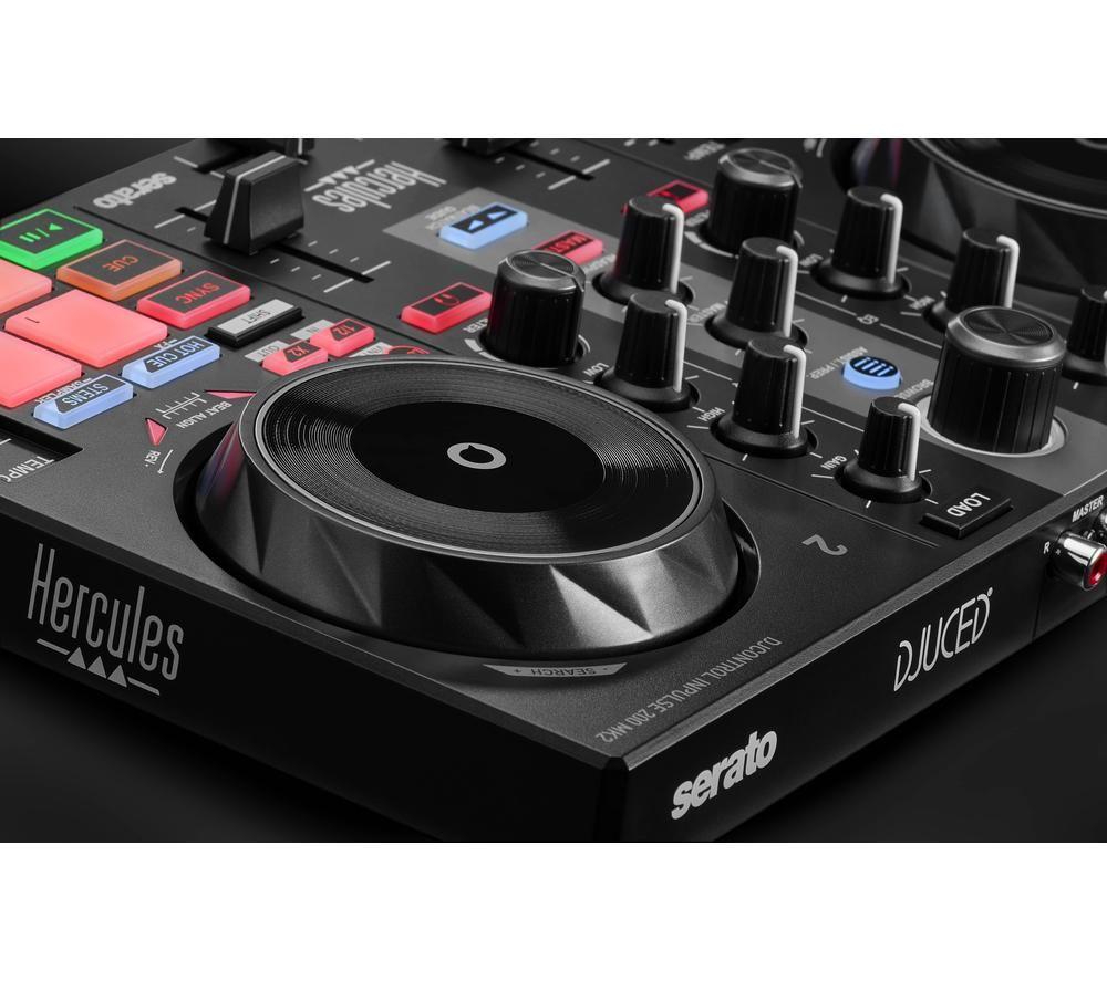 Kit de aprendizaje de control de audio HERCULES DJControl Inpulse 200 MK2 - Negro