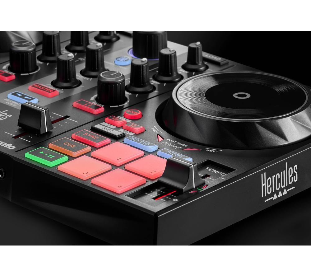 Kit de aprendizaje de control de audio HERCULES DJControl Inpulse 200 MK2 - Negro