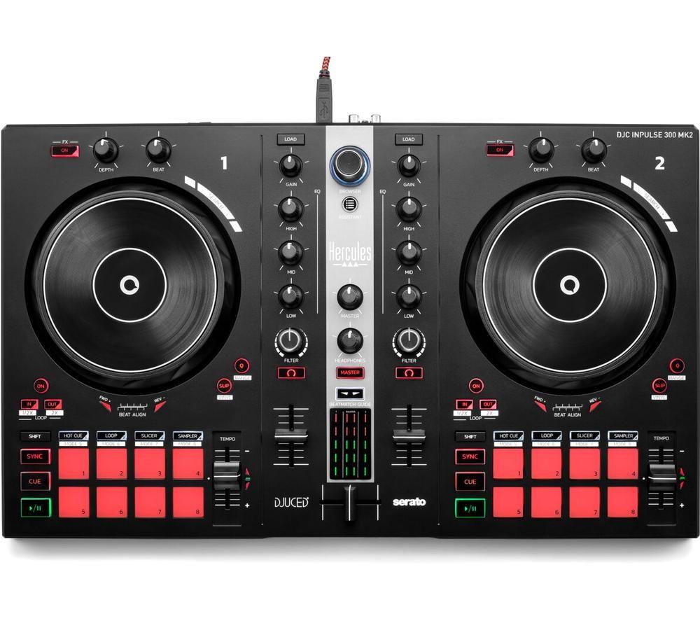Controlador de audio HERCULES DJ Control Inpulse 300 MK2 - Negro