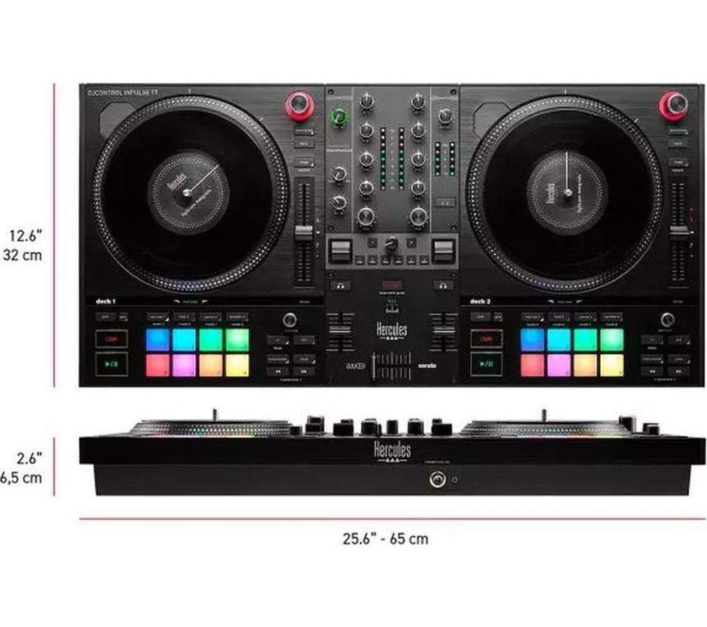 Controlador de audio HERCULES DJ Control Inpulse T7 - Negro