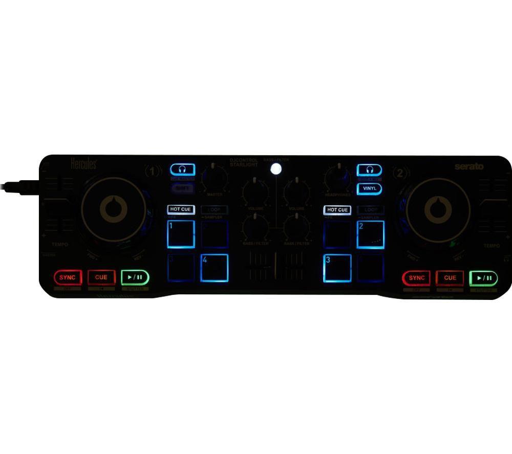 HERCULES DJControl Starlight Audio Controller - Black